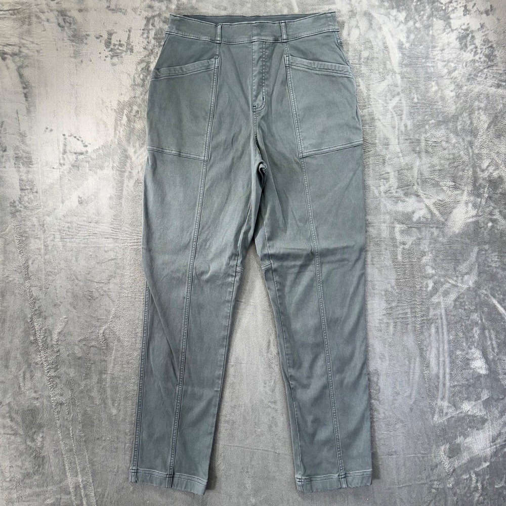 Spanx‎ Cargo Pants Women's Size L Gray Cotton Blend